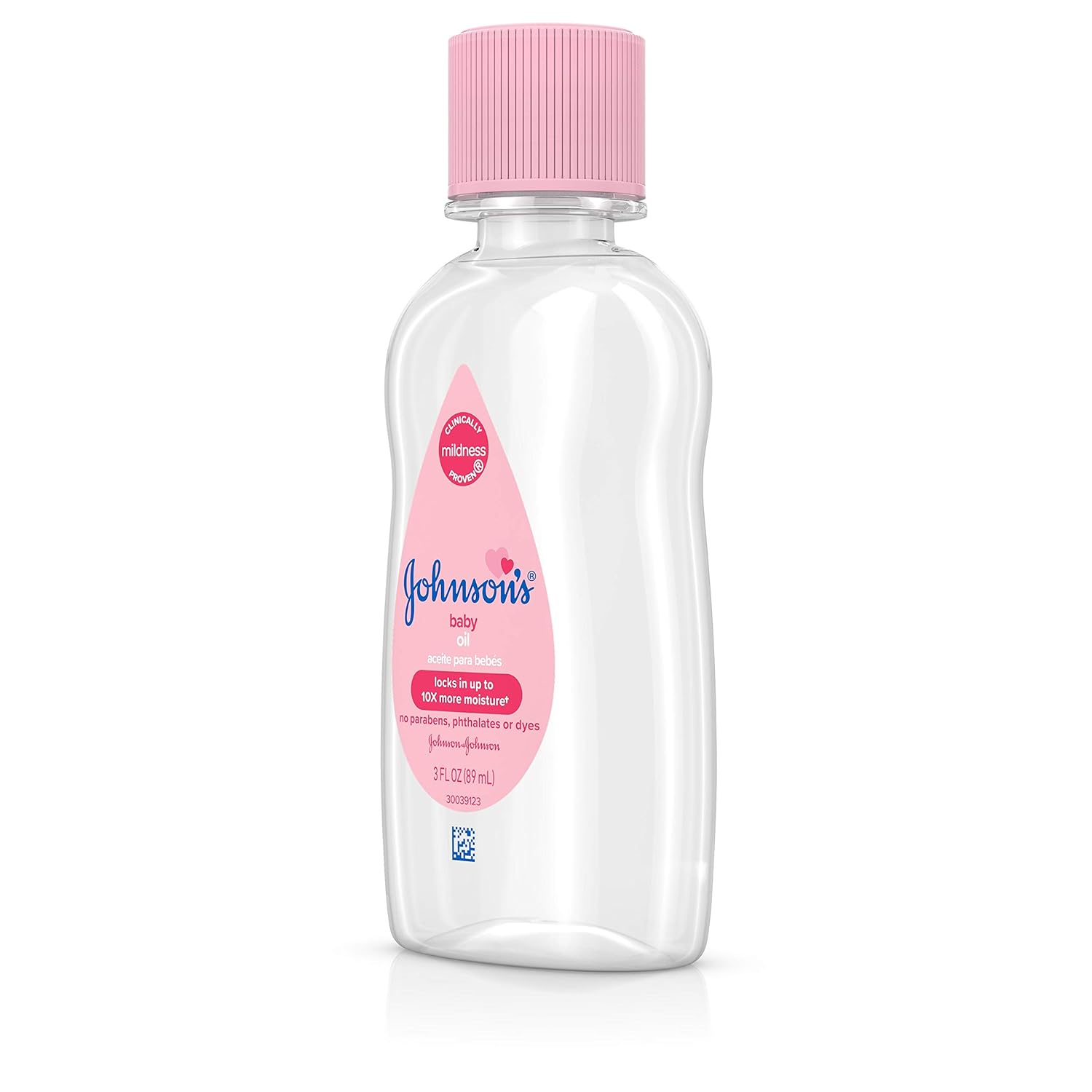 Johnson's Baby Oil, Pure Mineral Oil to Prevent Moisture Loss, Hypoallergenic, Original 3 fl. oz (Pack of 2): Beauty