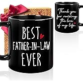 Father in Law Mug Gift for FIL from Daughter/Son in laws, Best Father-in-Law Ever-Thank You for Raising The Love of My Life mug, Birthday Thanksgiving Christmas Mugs Gifts Idea for father in law-109
