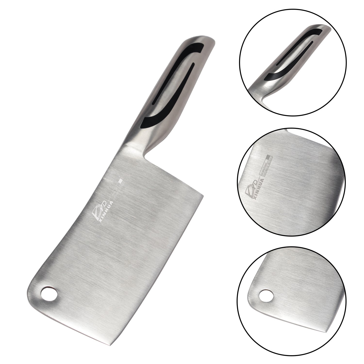 7 Inch Professional Cleaver Knife Heavy Duty Butcher Cleaver Knife