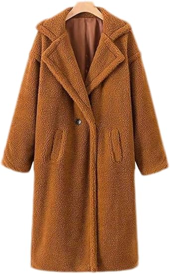 Amazon ミートン ファーコート レディース ムートンコート 長袖 厚手 ロング丈 フェイクファー アウター コート 暖かさ 防寒 コート ジャケット 通販