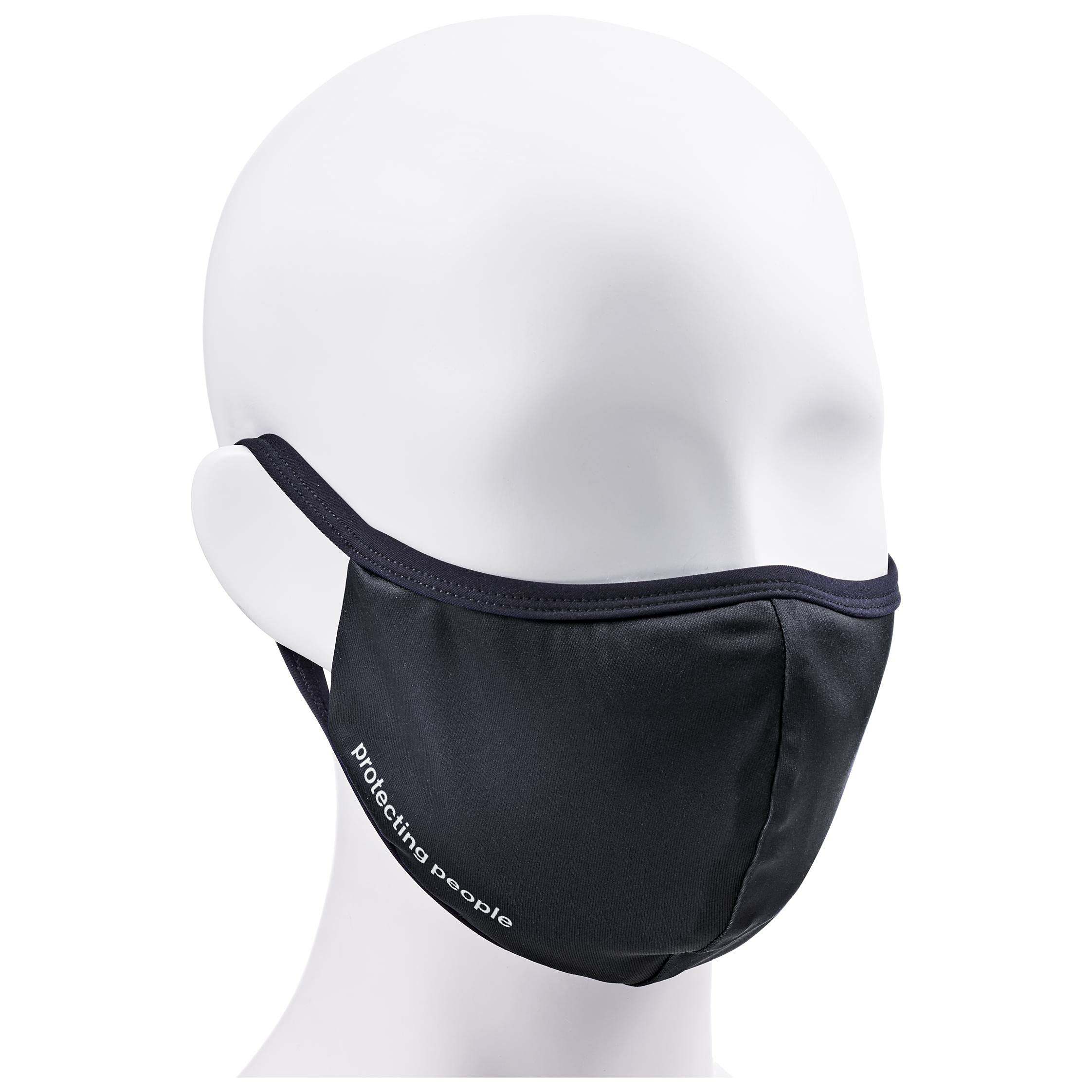 Uvex Face Mask - Reusable & Washable - can be Disinfected - Black - L/XL (57-61 cm)