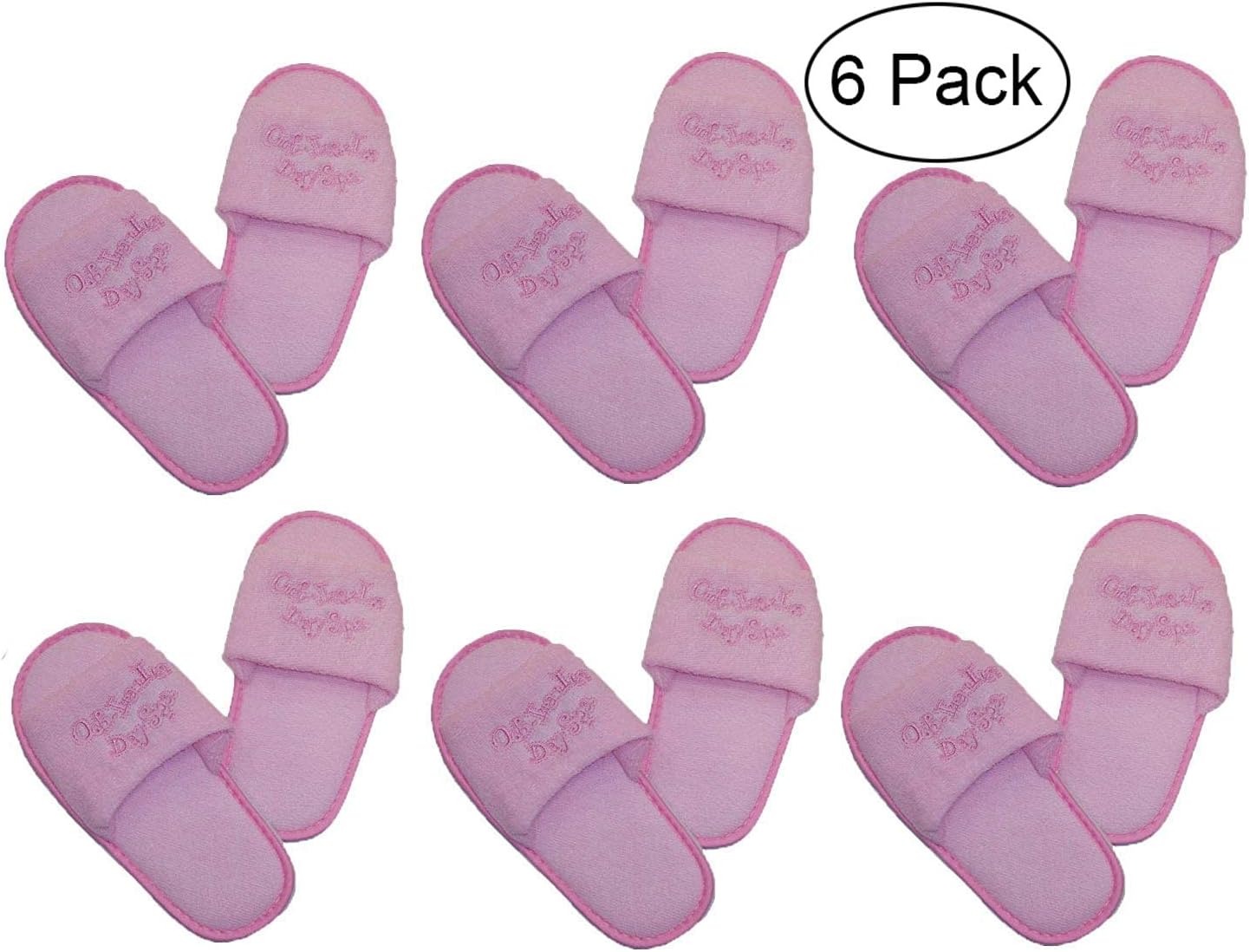 Girl Day Spa Birthday Party Favor Costume Slippers (Choose Size and Unit of Measure)