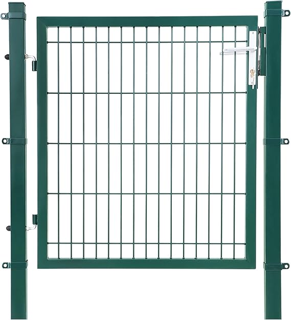 SONGMICS Gartentor aus verzinktem Stahl robust und langlebig mit