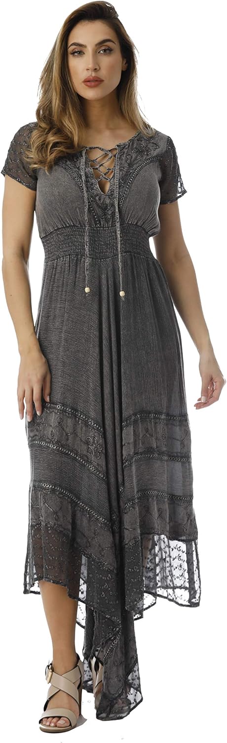 embroidered beach dress