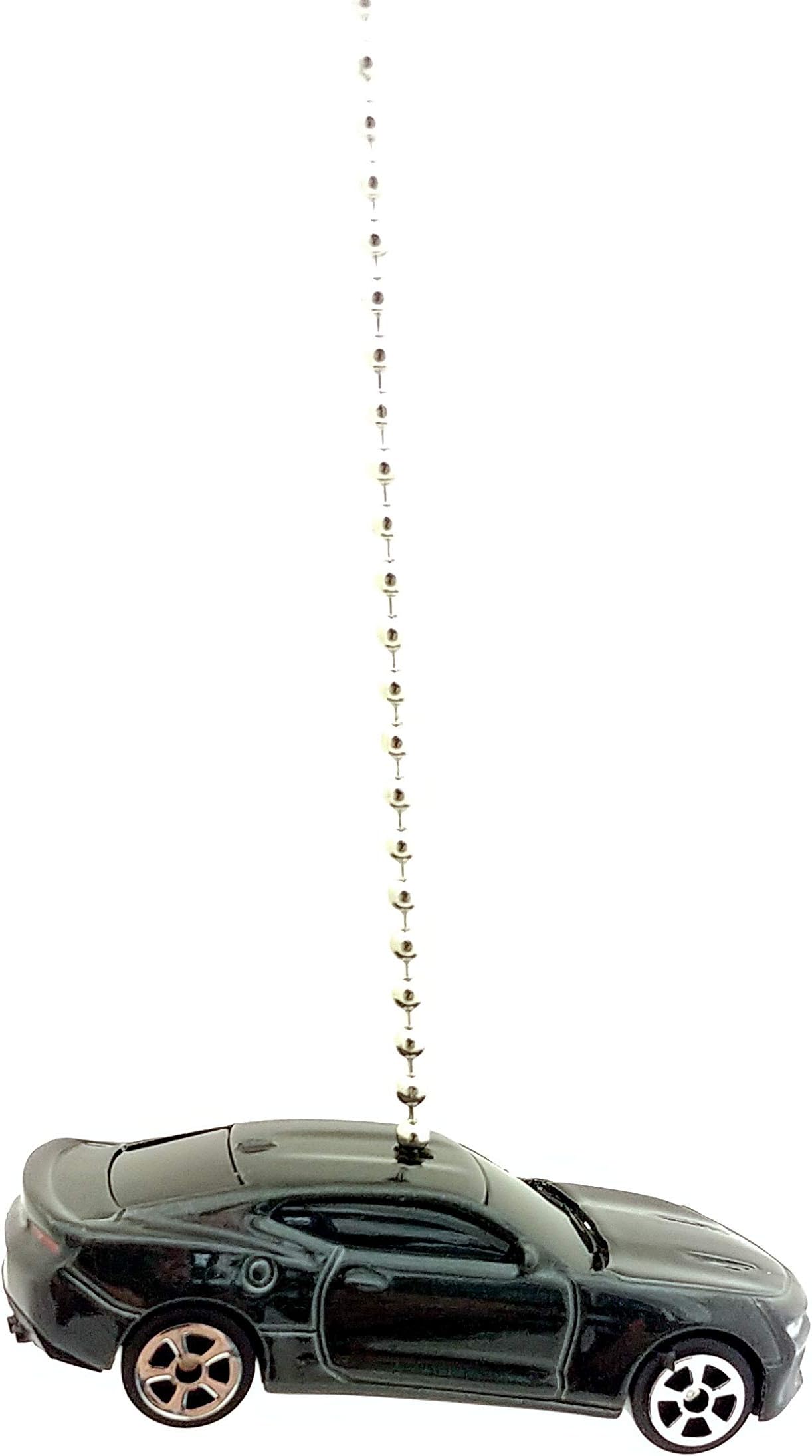 MAITSO Chevy Camaro Diecast Car Ceiling Fan Light Pull Ornament 1/64 Scale (2016 Black Camaro SS)