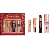Charlotte Tilbury Iconic Hollywood Beauty Secrets, 4-Piece Makeup Gift Set with Mascara, Lip Plumper, Blush &amp; Setting Spray