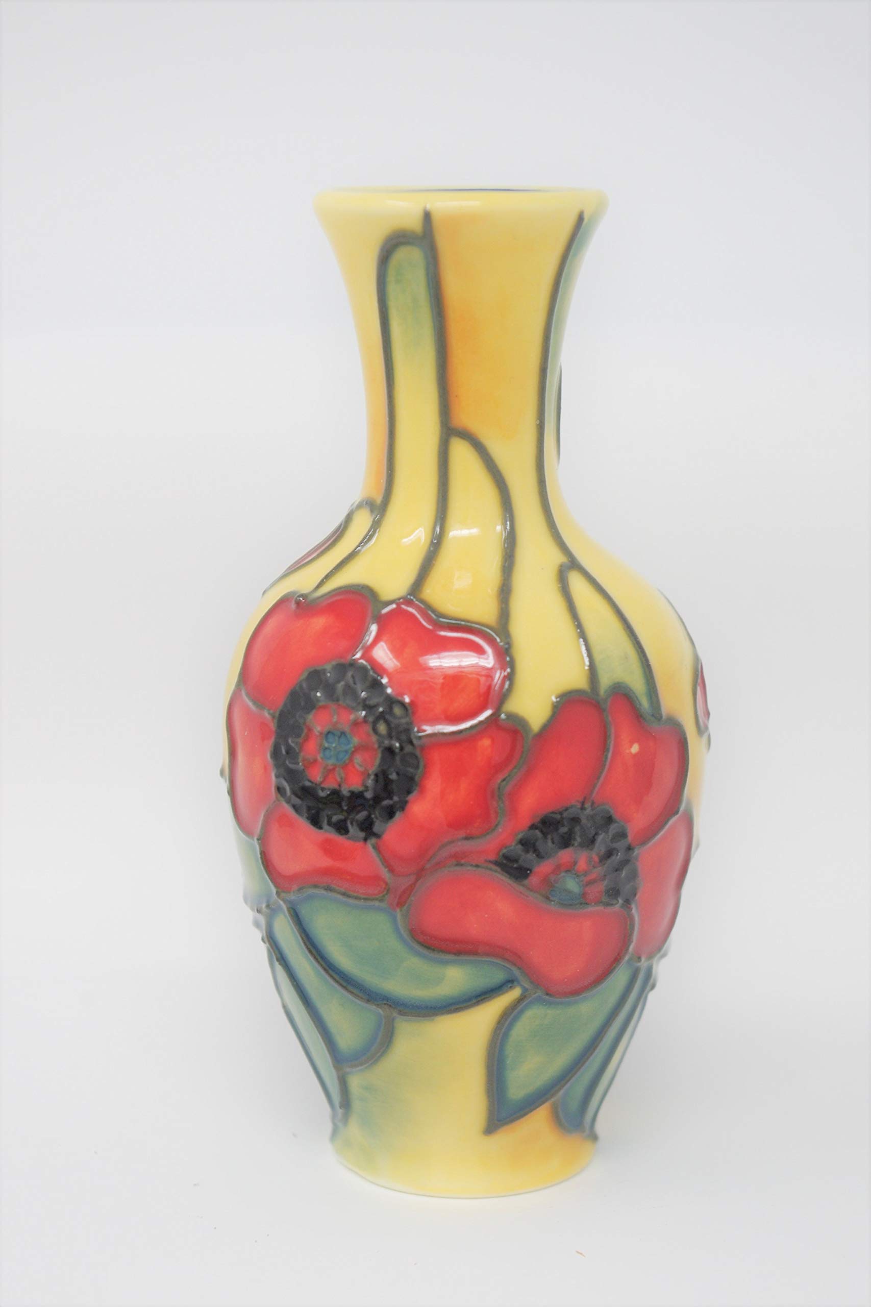 Old Tupton Ware 10.5cm Vase Yellow Poppy Design