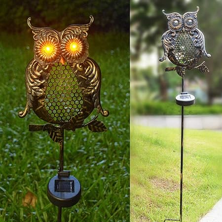 Amazon Com Chasgo Solar Garden Lights Outdoor Waterproof Retro