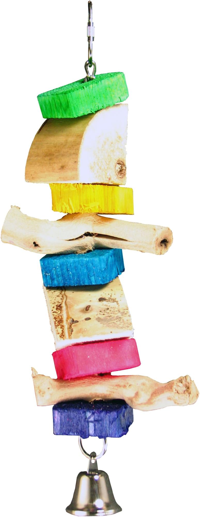 Jungle Toys Yucca Bell Bird Toy for Parakeets, Parrotlets, Cockatiels & Lovebirds