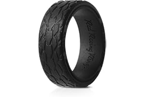Rad Racing Rings | Tire Tread Design Ring | Premium Silicone Wedding Ring or Band with Unique Pattern