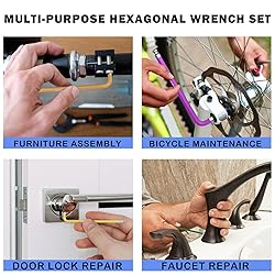 Kimapeso 9 PCS Allen Key Set Metric Allen Wrenches