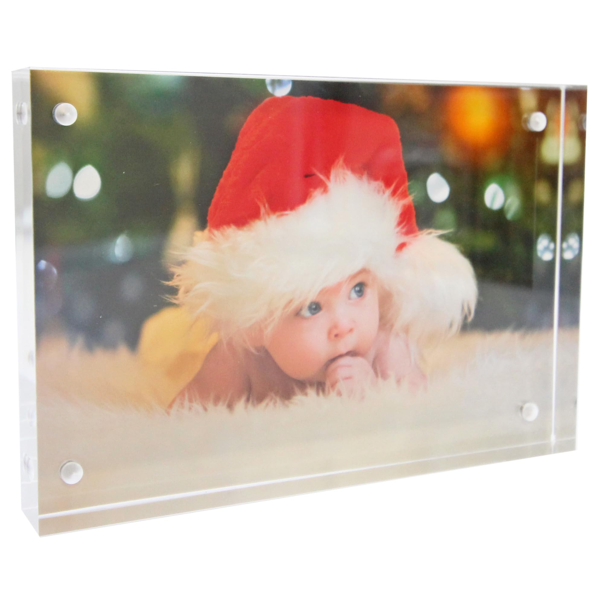 Picture Frame Photo Block Clear Acrylic 4x6 - Gift or Display in your Home