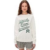 Original Retro Brand Women's University of Miami Hurricanes Crewneck