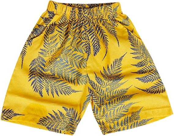 Amazon チレエコ Chireeko 男児 ビーチパンツ ハーフパンツ 半ズボン 半パン ショートパンツ 子供服 ルームウェア ビーチウェア アロハ柄 オシャレ ファッション 男の子 キッズ 海 お出かけ ビーチ 夏 ショートパンツ ハーフパンツ 通販