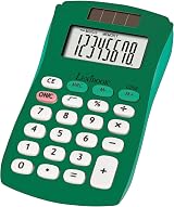 Lexibook FRUITIES Pocket Calculator 8 Digits Solar Battery Powered Green C208B view 1