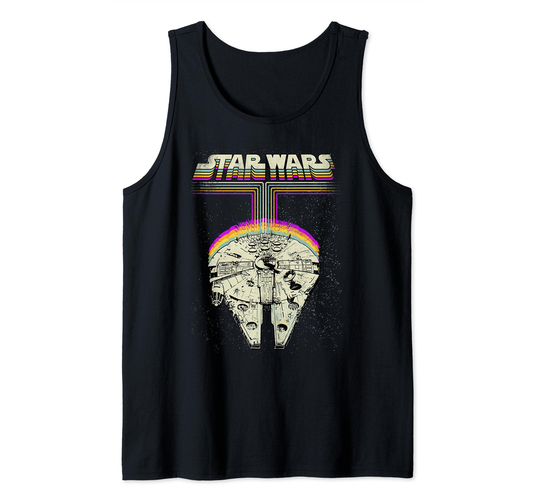 Star Wars Millennium Falcon Bright Lasers Z1 Tank Top