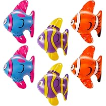 Amazon.com: Outus 6 Pcs Inflatable Fish Mini Fish Balloons ...
