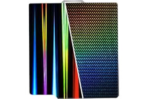 HIKUDIY 257x257mm H1H Build Plate for Bambu Lab X1C/X1/X1E/P1P/P1S/A1, Double Sided Print Bed Light Beam+Phantom Spring Steel Sheet Plate Flexible Sheet for Bambulab X1C/X1/X1E/P1P/P1S/A1 3D Printers