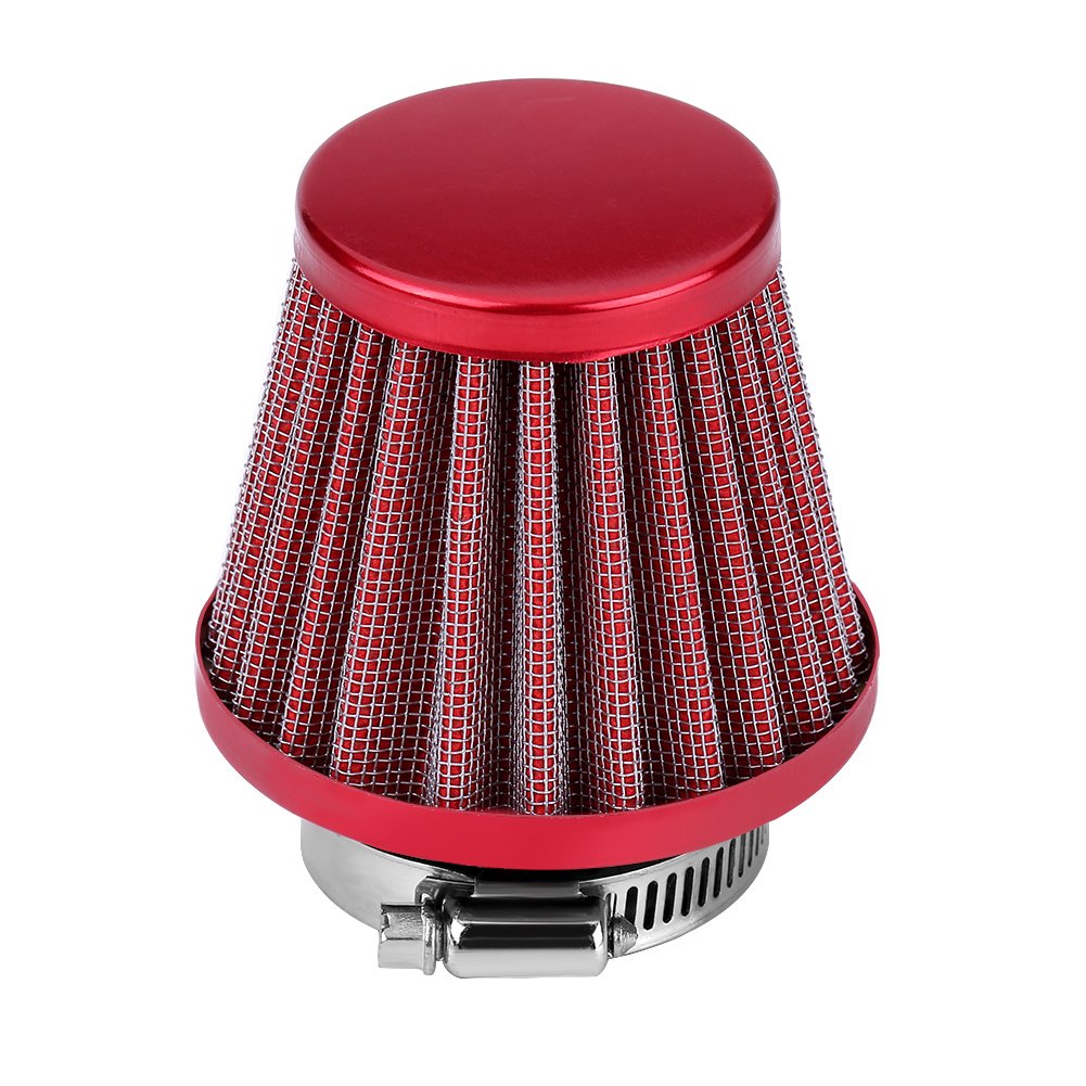 38mm Air Filter Intake Induction Kit for Most Dirt Pit Bike Mini Motocross Motorcycle Engine(Red)