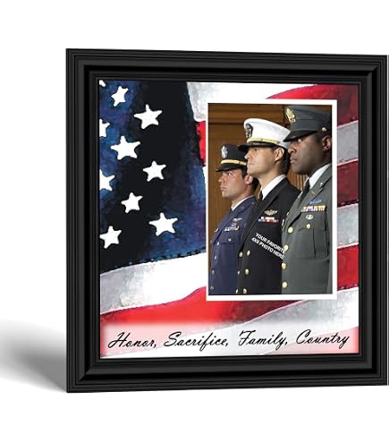 Amazon.com - Engraved Picture Frame USAF Army Navy Letter Collage