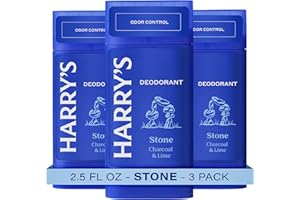 Harry’s Aluminum Free Deodorant for Men – Odor Control, Stone Scent, 2.5 Oz, 3-Pack, Men’s Deodorant