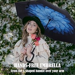 Wxjiahetai Inverted Reverse Umbrella with C-shaped