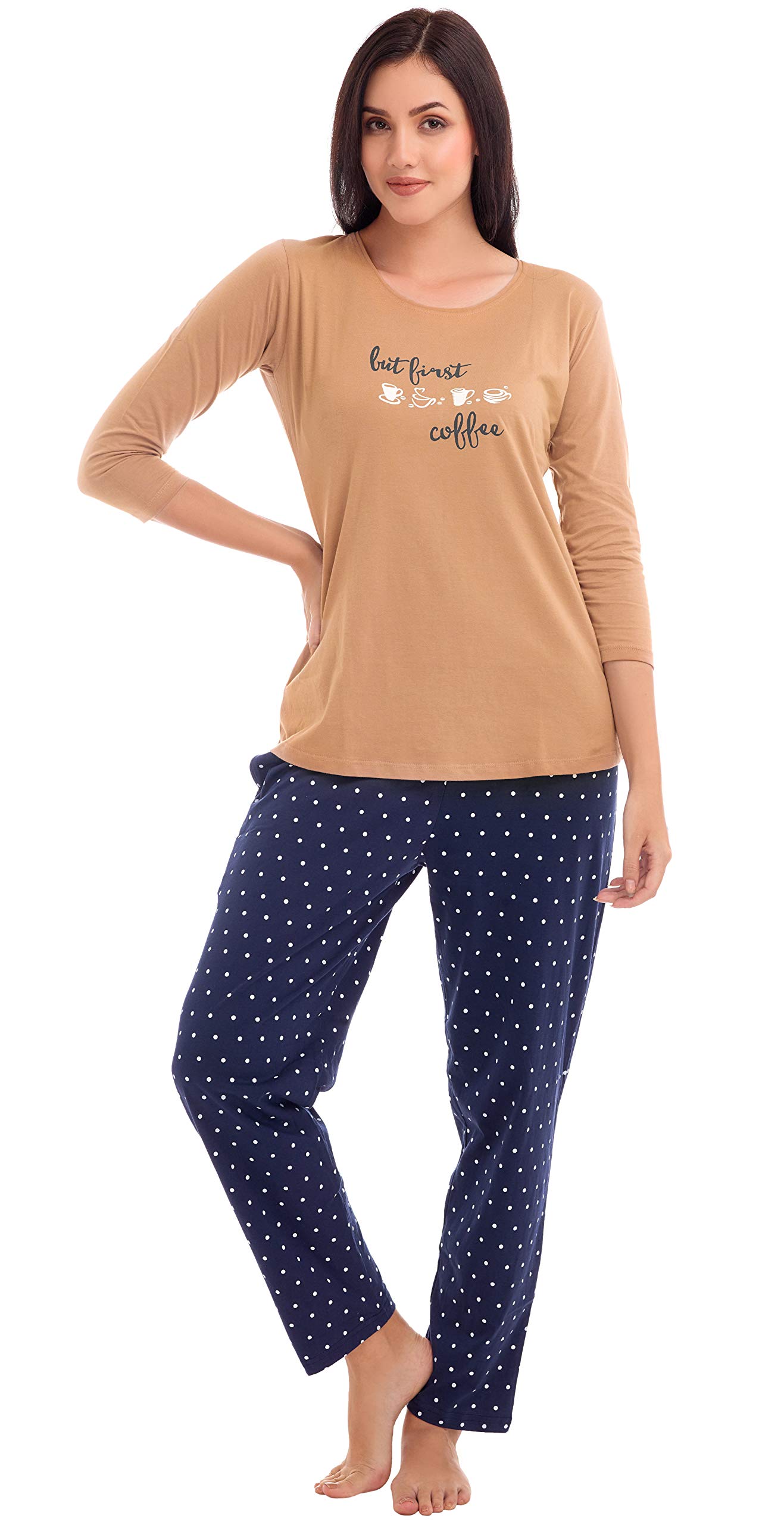 polka dot night suit