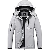 MOERDENG Women's Waterproof Ski Jacket Warm Winter Coat Hooded Snowboarding Jacket Snow Coat