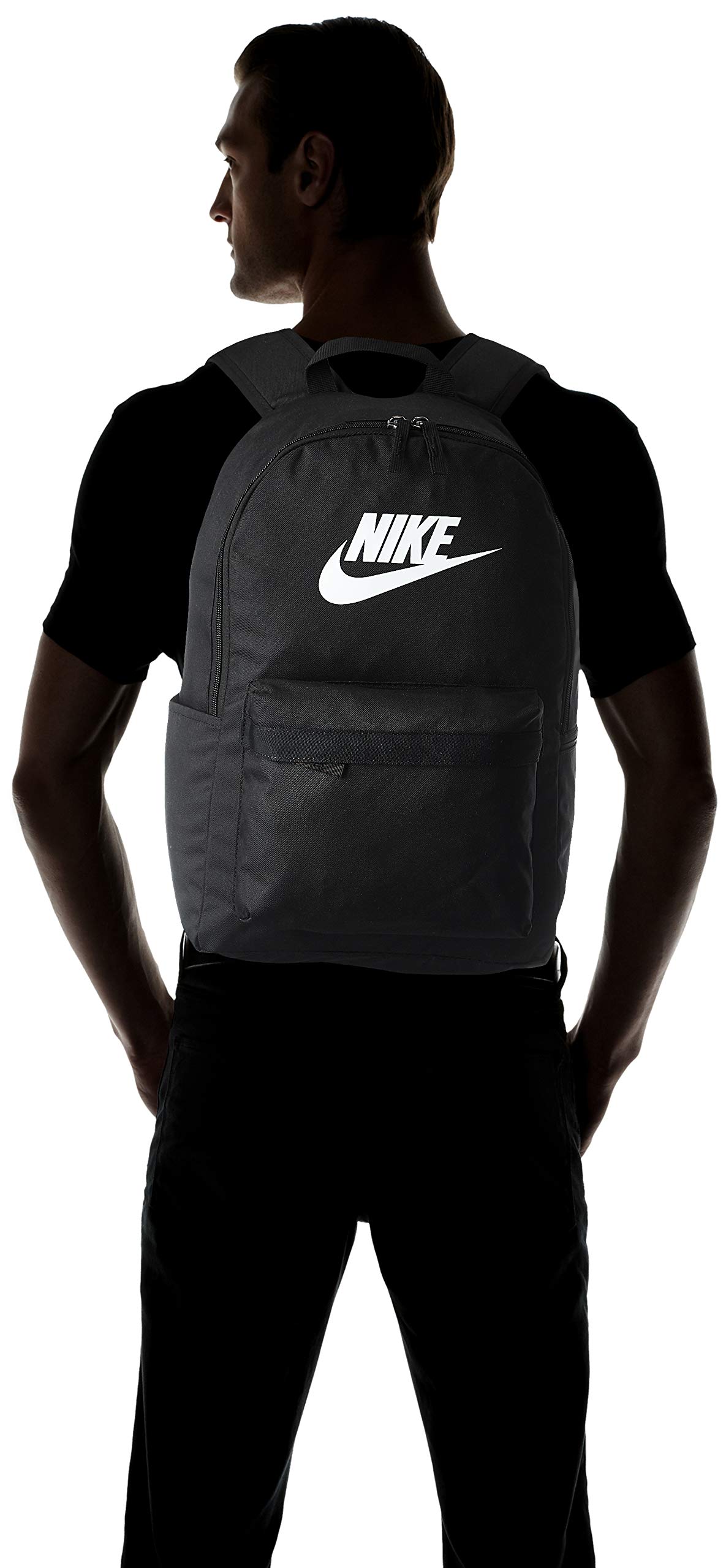 NIKE Heritage Backpack 2.0, Black/Black/White, Misc