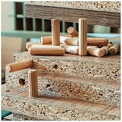 ALBO Wooden Dowel Pins 100 Pack Assorted Sizes 1/2