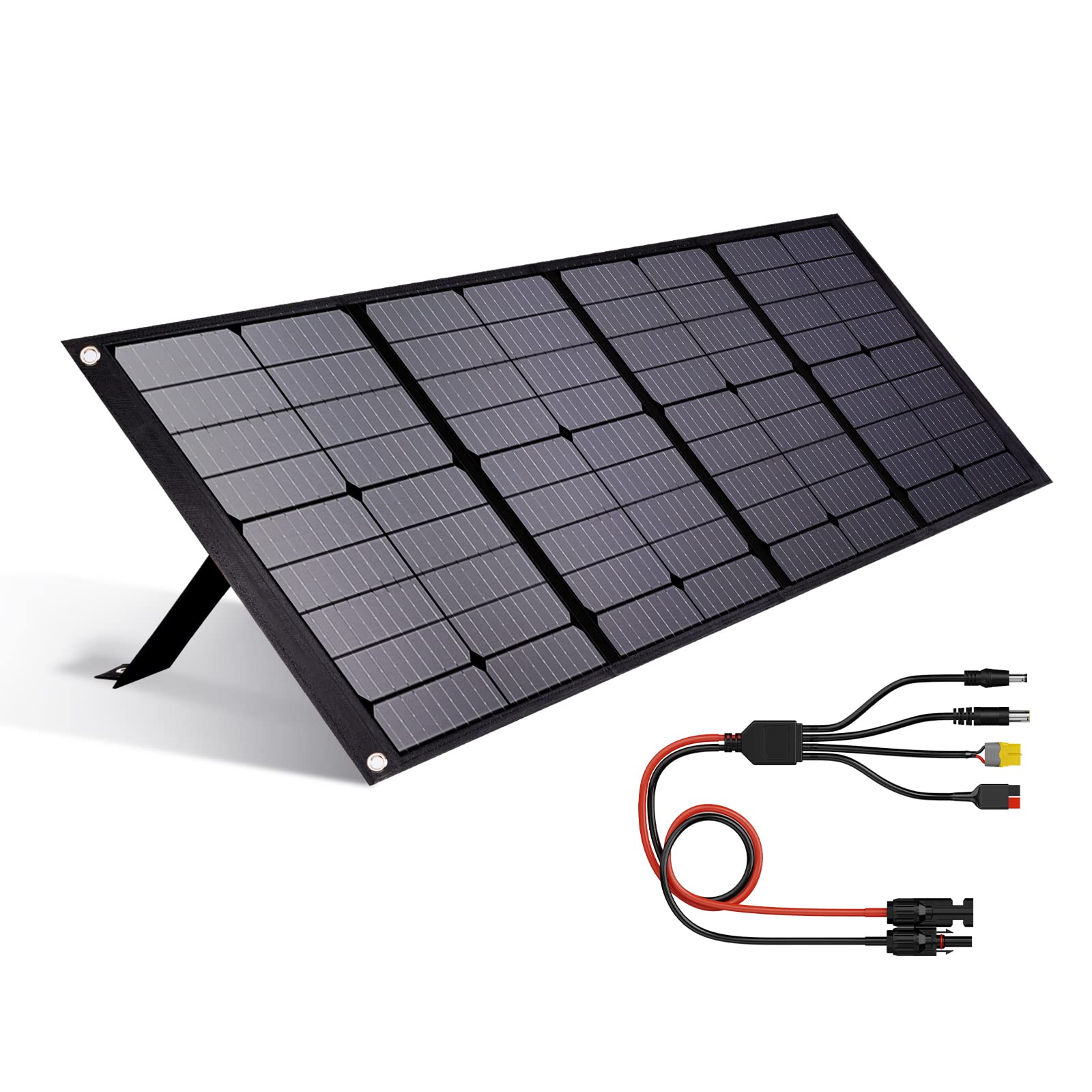 TWELSEAVAN 100W Solar Panel For Jackery/EF/Bluetti/Anker/Goal Zero Power Stat - View #2