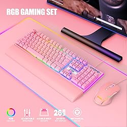 RedThunder K10 Wired Gaming Keyboard and Mouse and