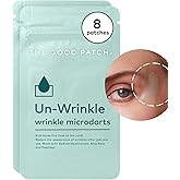 The Good Patch Un-Wrinkle Microdart Anti Wrinkle Patches for Crow’s Feet and Between Eyes, Made with Sodium Hyaluronate, Aloe Vera, Peptides, Clinically Proven (8 Total Microdart Patches)