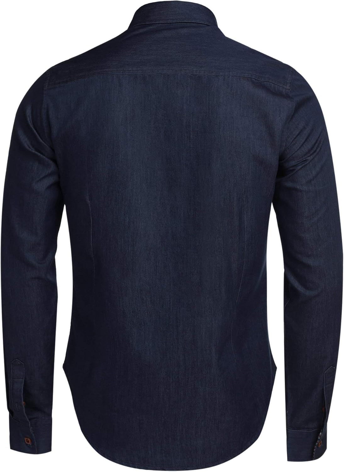 COOFANDY Men's Casual Dress Shirt Button Down Shirts Long-Sleeve Denim Work Shirt: Clothing