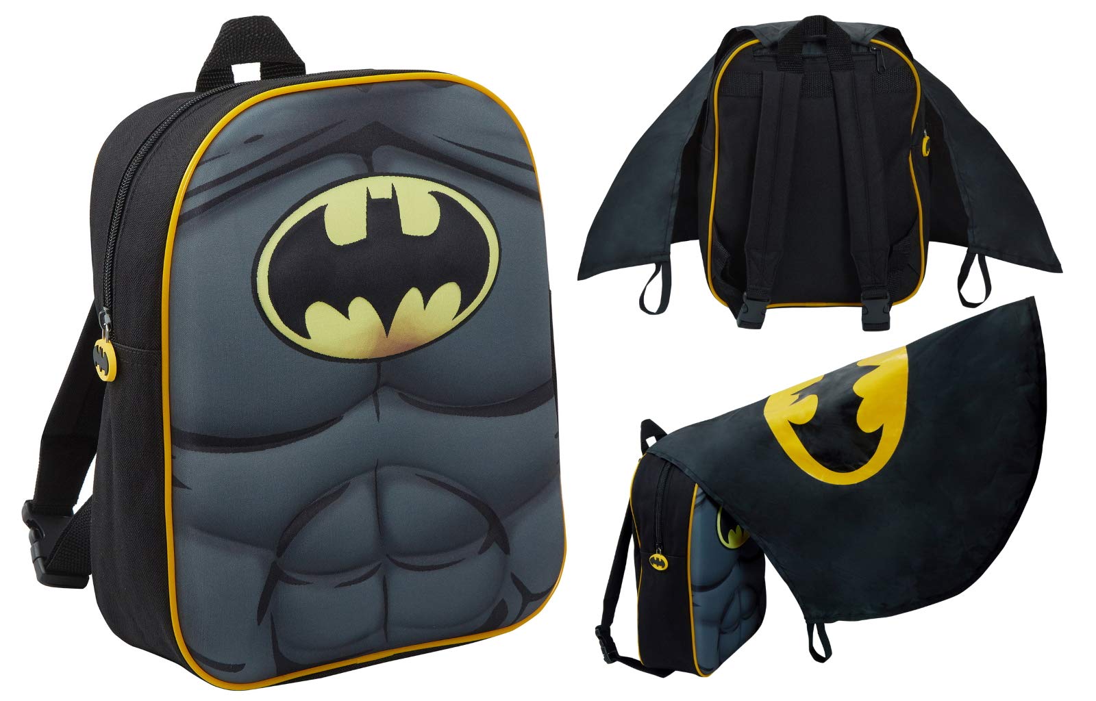 DC Comics Boys Batman 3D Backpack With Cape