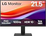 LG 22U401A-B Monitor 22 inch Full HD 1080p 100Hz VA HDR10 Anti-Glare