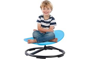 Ehcnwh Kids Sensory Swivel Chair，Spinning Chair for Autistic Kids，Sensory Chair for Kids Autism and ADHD Children,Sit and Spin Toy Training Body Coordination,Blue.