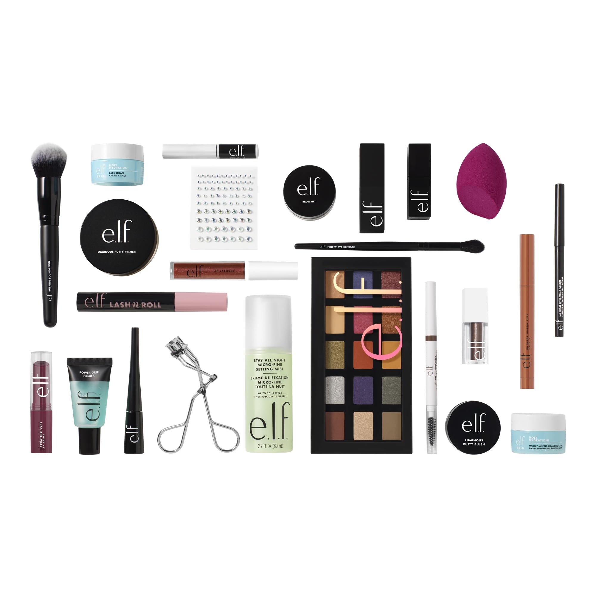 e.l.f. Sleigh the Holidays 24-Day Advent Calendar 2025, Skincare Essentials & Festive Makeup In Limited-Edition Shades, Vegan & Cruelty-Free