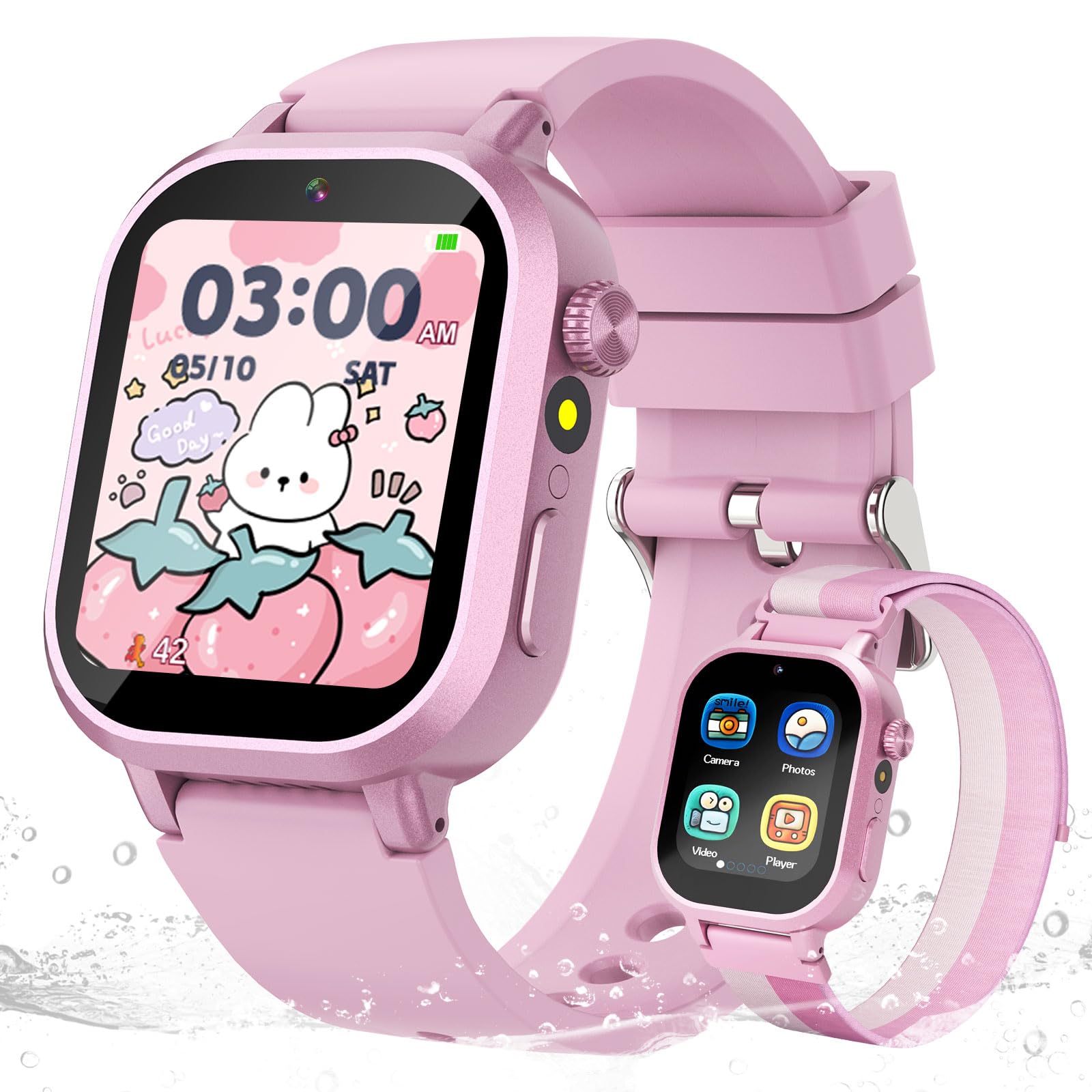 Photo 1 of Wiszodet Kids Waterproof Smart Watch Girls Gift Age 3-12 with 39 Game HD Touch Screen Music Player 