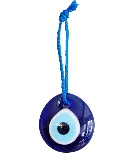 24 Perles En Verre Lampwork œil Matiasma Bleu 8mm - Neuf - Création Bijoux