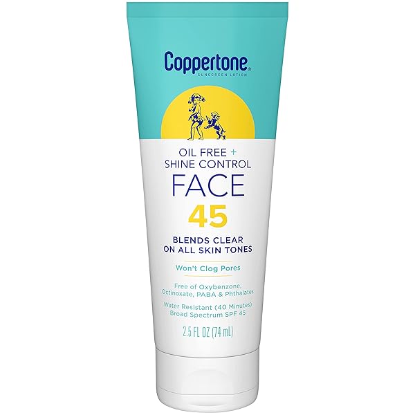 COPPERTONE OIL FREE + SHINE CONTROL SUNSCREEN FACE...