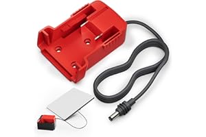 EAZUSE Starlink Mini Mil.Waukee 18V Battery Adapter, Starlink Mini DC Power Cable Adapter Accessories for Mil.Waukee Battery Charger 3.2FT 18AWG Cord Plug and Play 1M