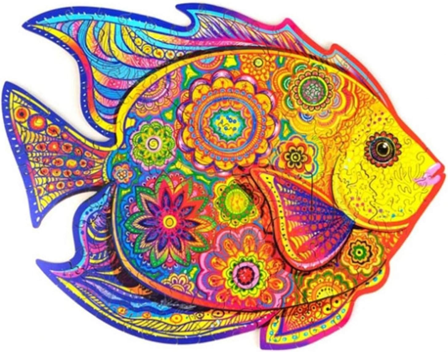 TJCJIEM Wooden Jigsaw Puzzles Unique Shape Jigsaw Pieces Best Gift