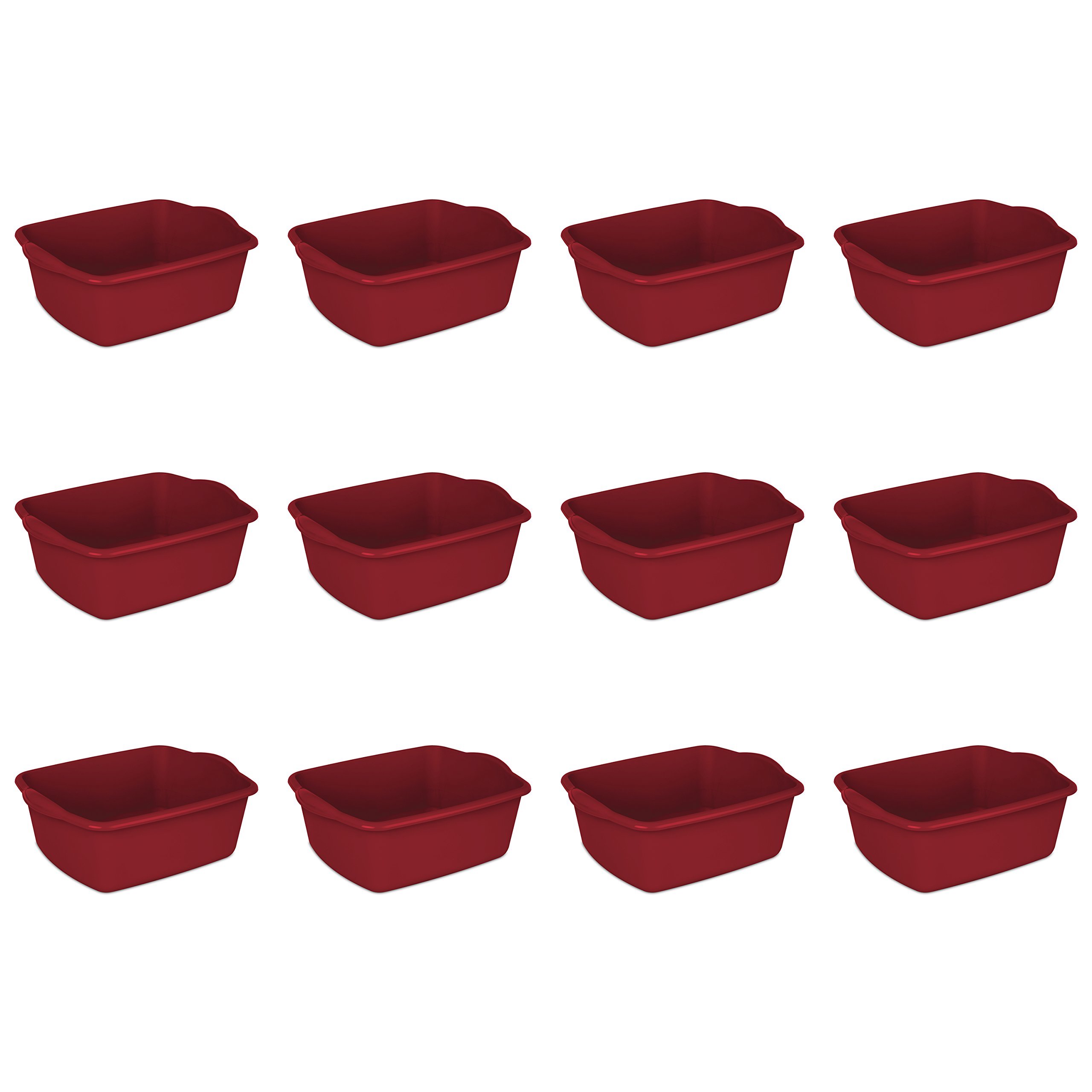 Sterilite 06575812 12Quart Dish Pan, Classic Red, 12Pack eBay