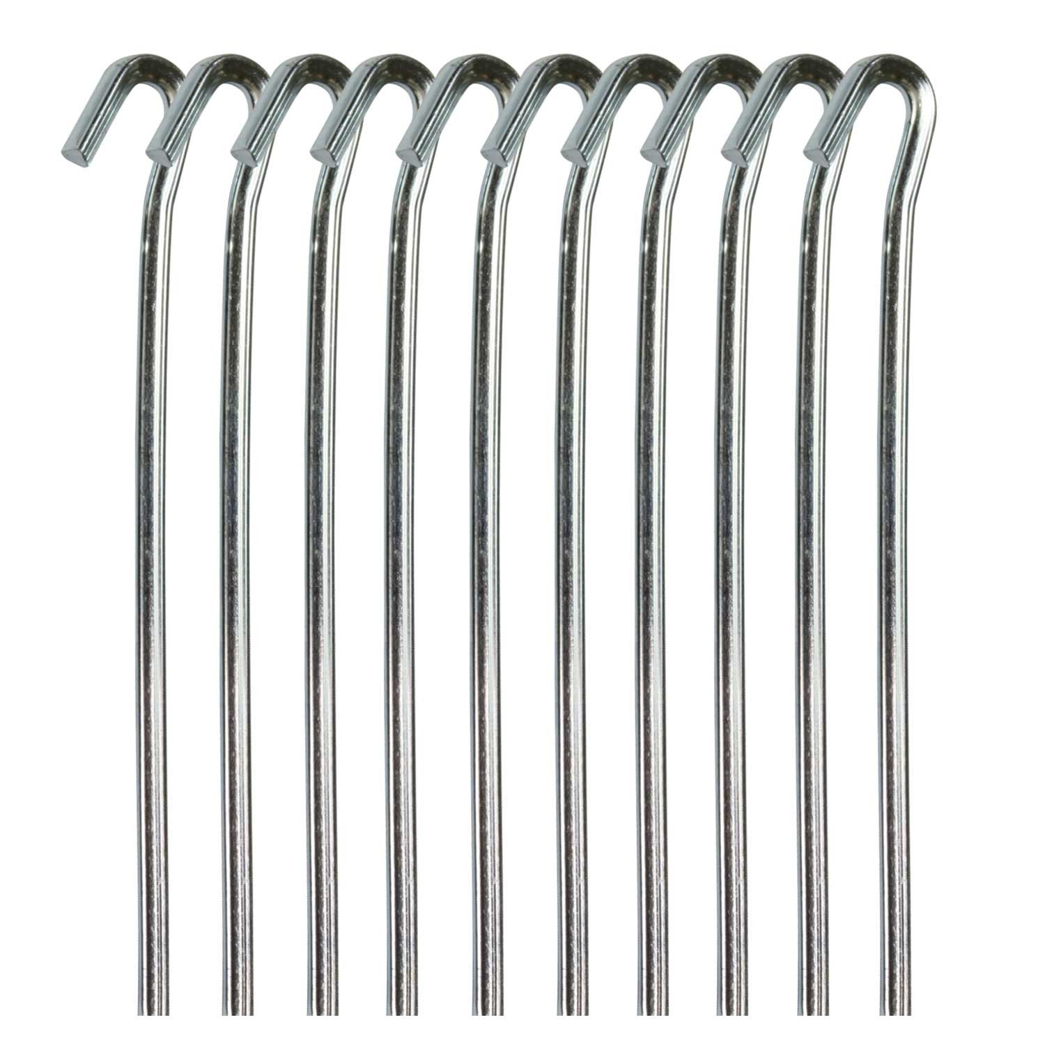 50 x Heavy Duty Tent Pegs 5mm x 230mm 9" Galvanized Steel AWNING GARDEN POND NETTING CAMPING