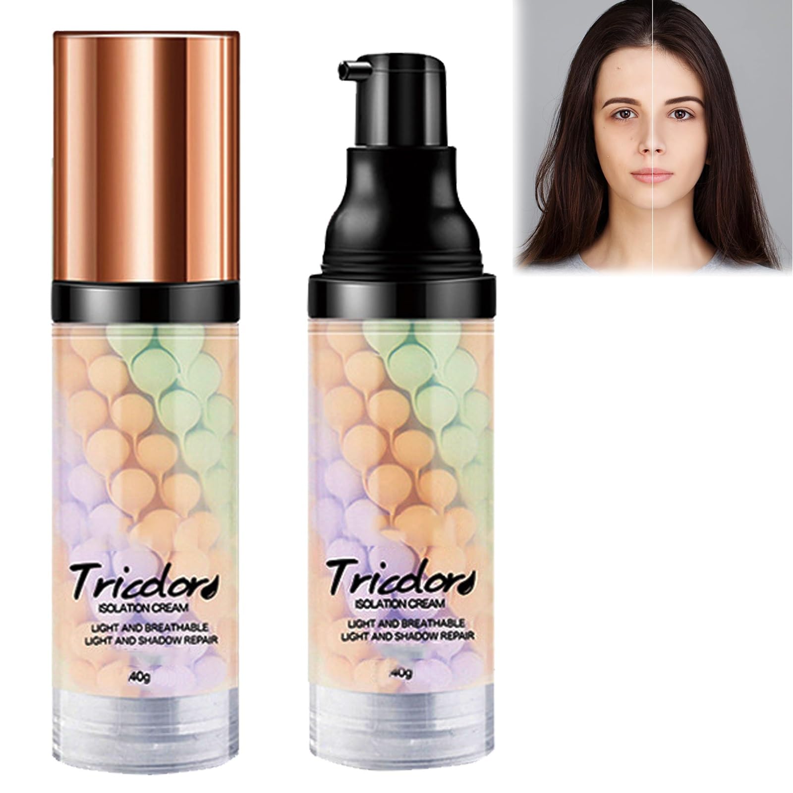 One Step Face Makeup Primer,Colour Corrector Makeup Primer Base,Skin Perfecting Primer,Isolation Cream,Professional Makeup Pore Filler Primer,Oil-control Long Lasting Makeup Foundation Primer