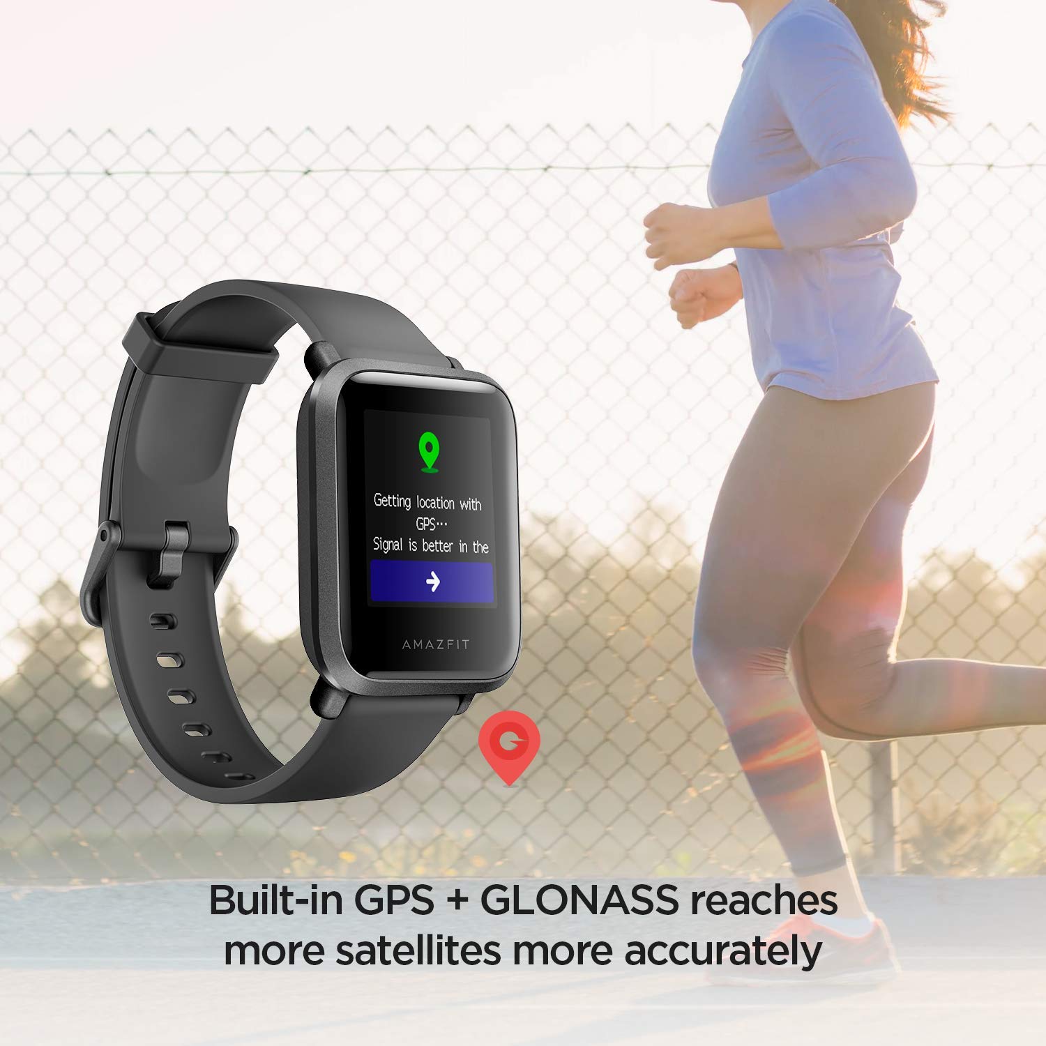 amazfit bip getting location with gps