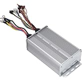 Hamwesh Controller, Aluminum Alloy Brushless Motor Speed Controller 48V 72V 60A Dual Mode 18 Tube Electric Bicycle Scooter with SM Connector for Hall and Non Hall Motor