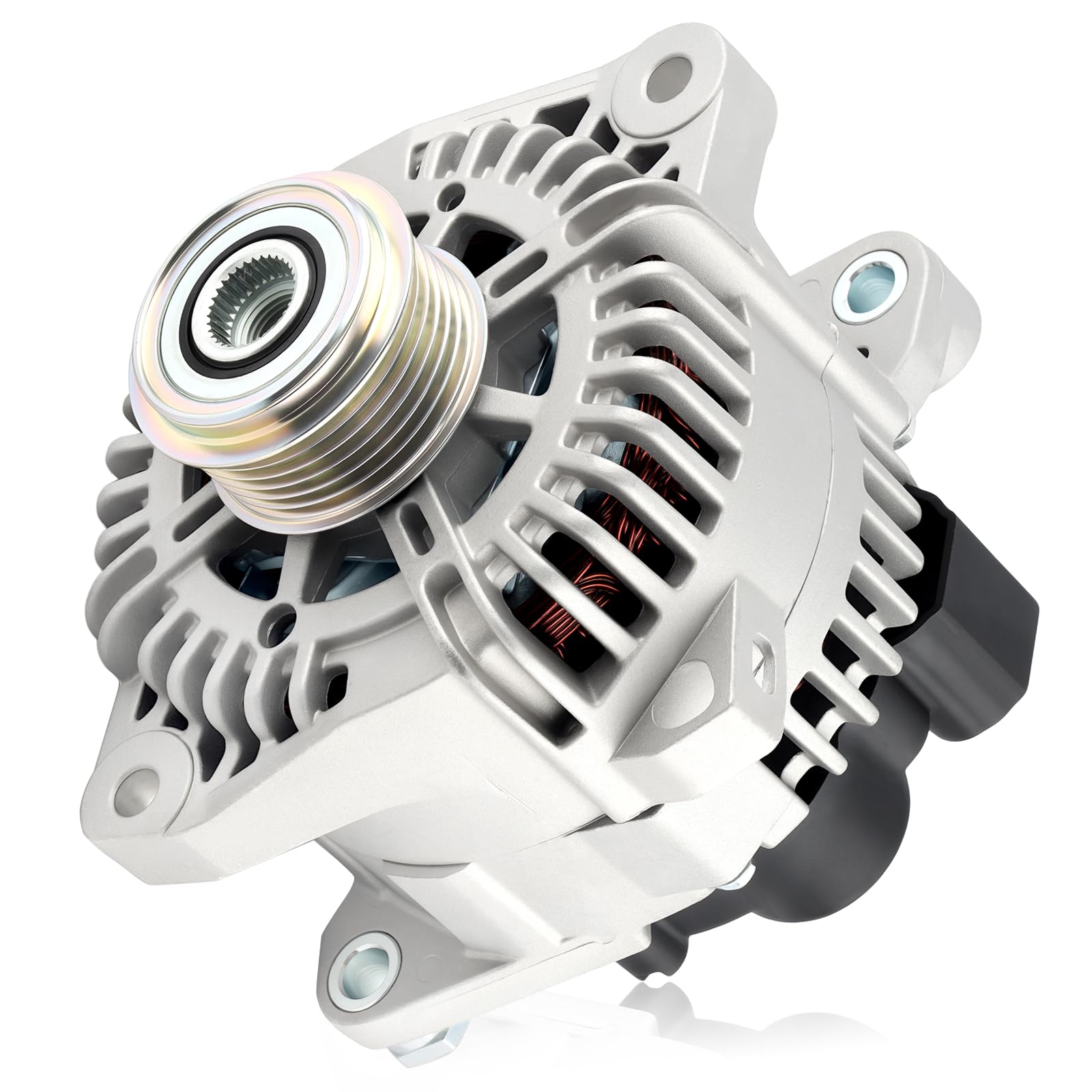 Photo 1 of HAYIAUTO 11189 Car Alternators Fit for Kia Forte Alternator 2010-2013, for Magentis Optima 2006-2010, for Kia Rondo 2007-2012, for Hyundai Sonata 2006-2010 Automotive Replacement Alternator 1189N