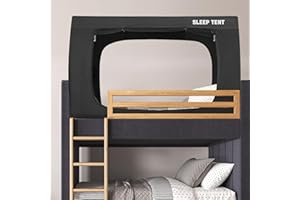 BORNA Bed Tent Bed Canopy Bunk Twin Size for Adult and Kids,Portable Sleeping Tents Dream Tents Indoor for Kids and Adult, Breathable Privacy Space on Bed with Three Doors (Mattress Not Included)